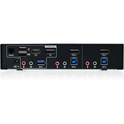 KVMP 2 ports 4K DisplayPort MST avec hub audio USB 3.0
