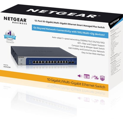 Switch Ethernet RJ45 de 12 puertos inteligentes multipuerto de 10 GB/MULTI-GB