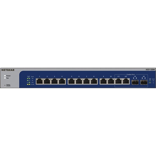 Switch Ethernet RJ45 de 12 puertos inteligentes multipuerto de 10 GB/MULTI-GB
