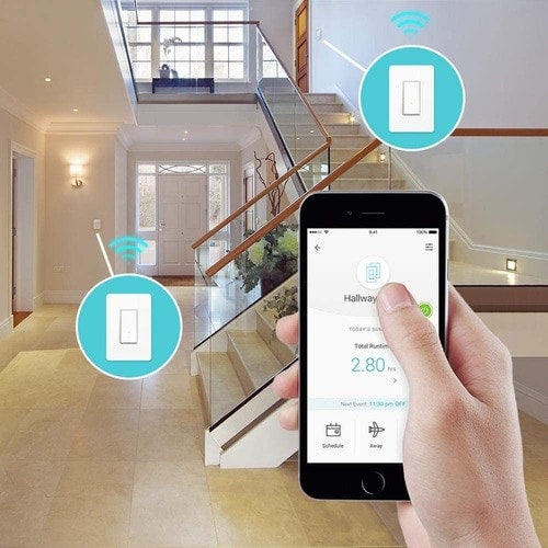 Interruptor de luz inteligente Wi-Fi Kasa, 3