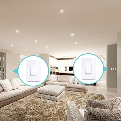 Interruptor de luz inteligente Wi-Fi Kasa, 3