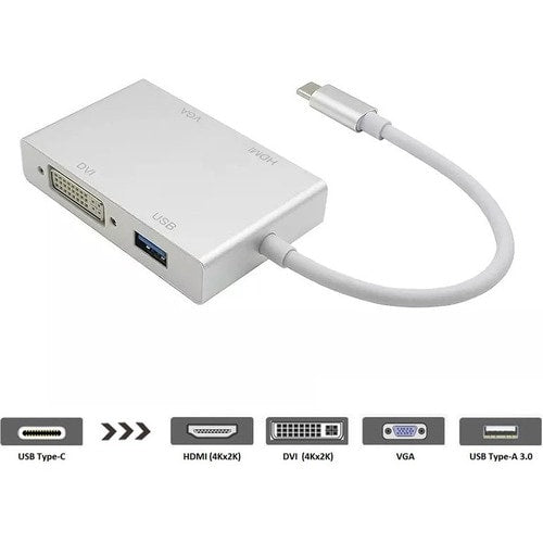 Station d'accueil Axiom - USB Type-C - 4K, 2K - 3840 x 2160, 1920 x 1080
