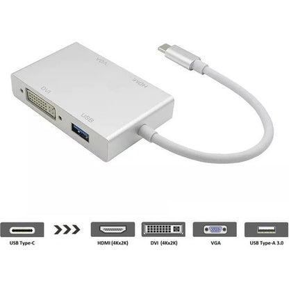 Station d'accueil Axiom - USB Type-C - 4K, 2K - 3840 x 2160, 1920 x 1080