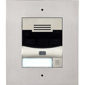 2N IP Solo Intercom Sub Station - Cable - Flush Mount for Home - Nickel