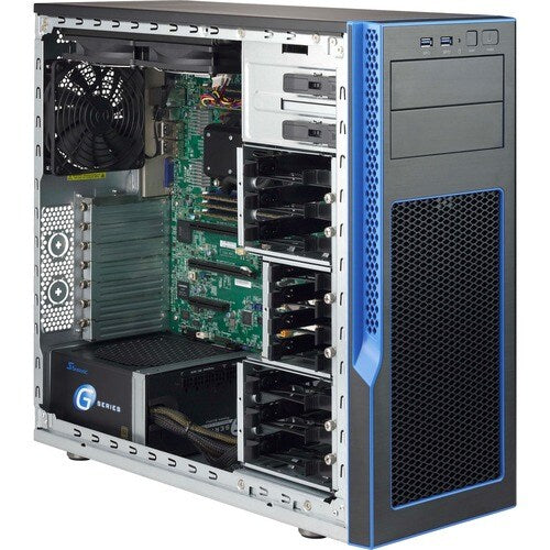 Caja para computadora Supermicro SuperChassis GS5A-753B - Semitorre - Negra -