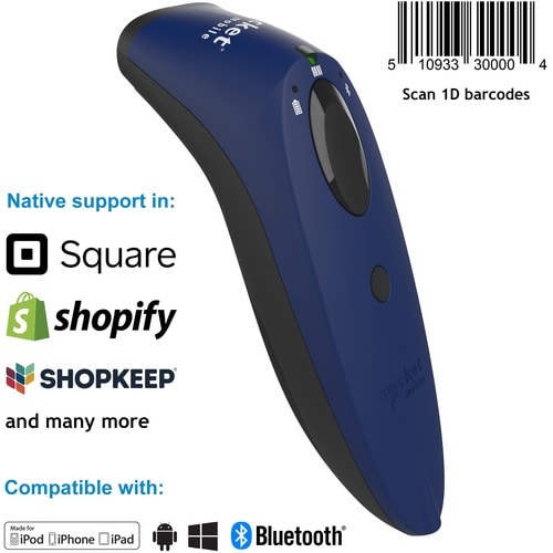 SocketScan® S730, lecteur de codes-barres laser 1D, bleu, bleu - S730, lecteur de codes-barres laser 1D