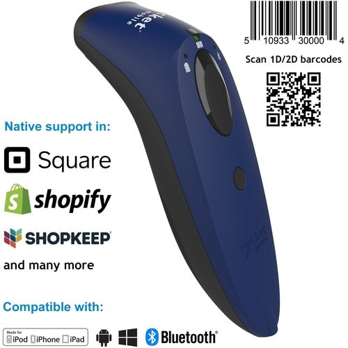 SocketScan® S740, lecteur de codes-barres imageur 1D/2D, bleu - S740, lecteur de codes-barres imageur 1D/2D