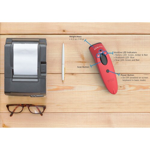 Lecteur de codes-barres imageur 1D/2D Socket Mobile S740 - Connectivité sans fil - 1D, 2D