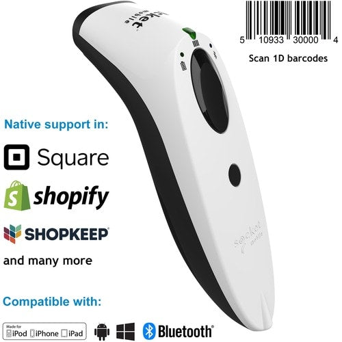 SocketScan® S730, lecteur de codes-barres laser 1D, blanc - S730, lecteur de codes-barres laser 1D