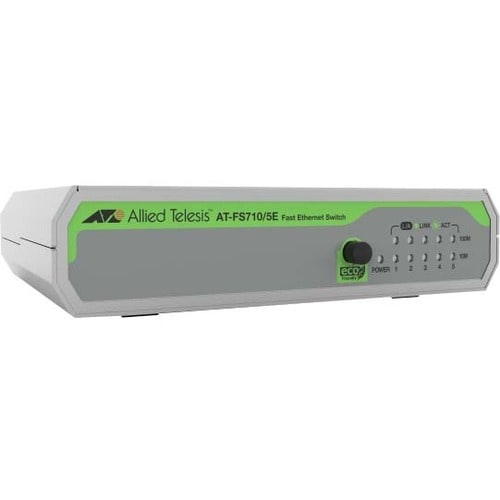 5PORT 10/100TX UNMANAGED SWITCH W/ EXT PSU MULTI-REGION ADOPTER