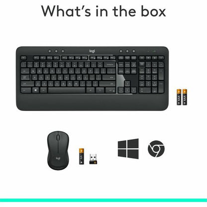 Ensemble clavier et souris sans fil avancé Logitech MK540 pour Windows,
