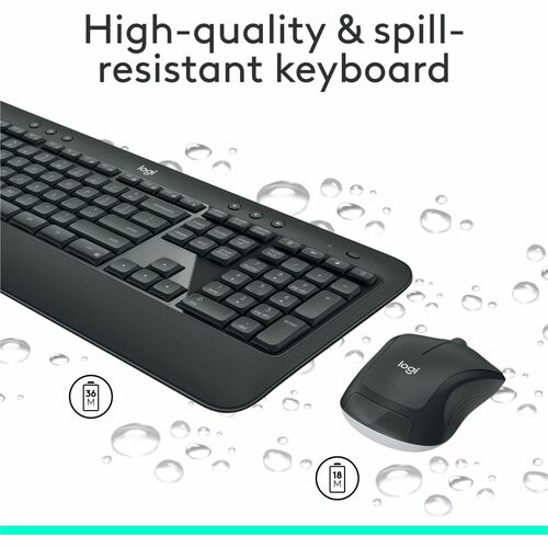 Ensemble clavier et souris sans fil avancé Logitech MK540 pour Windows,