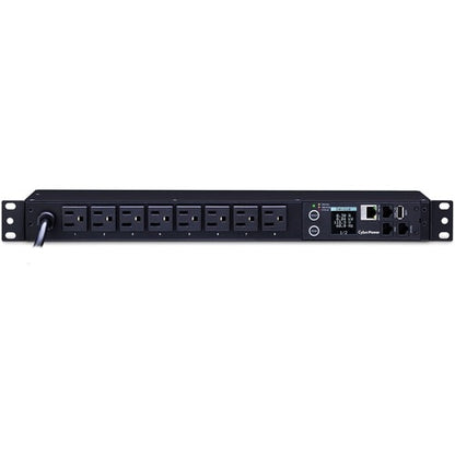 CyberPower PDU31001 Monitored PDU, 100-120V, 15A, 8 NEMA 5-15R Outlets