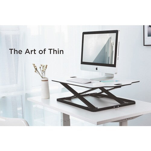 CONVERTISSEUR DE BUREAU ASSIS-DEBOUT POUR ORDINATEUR PORTABLE, CLAVIER ET MONITEUR