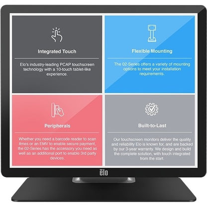 Monitor táctil LCD Elo 2402L - 16:9 - 15 ms - 23,8" visibles - C proyectada