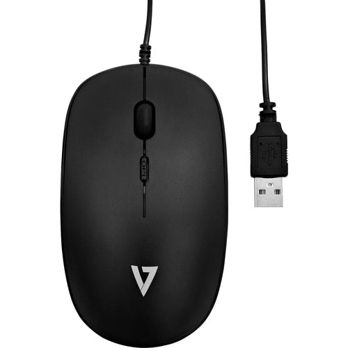 Ratón óptico USB para ordenador portátil, notebook, 1.8 m, con cable, 1600 dpi