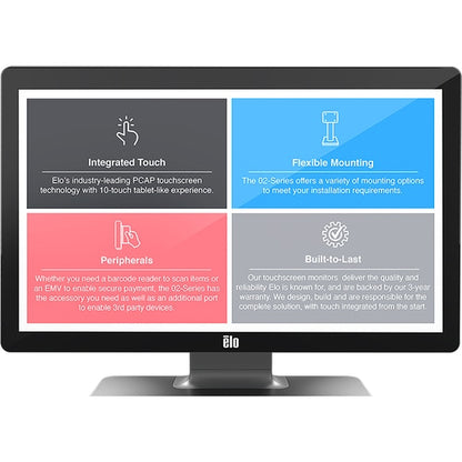 Monitor táctil LCD Elo 2702L de 27" - 16:9 - 14 ms - 27" visibles - Pr