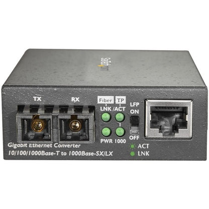 Convertidor de medios Ethernet de fibra SC multimodo StarTech.com - 1000BASE