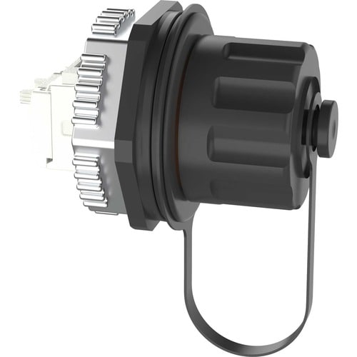 IndustrialNet Industrial Cat 6A RJ45 UTP Bulkhead Connector  - MOQ (minimum order quantity