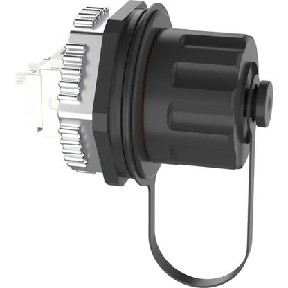 IndustrialNet Industrial Cat 6A RJ45 UTP Bulkhead Connector  - MOQ (minimum order quantity