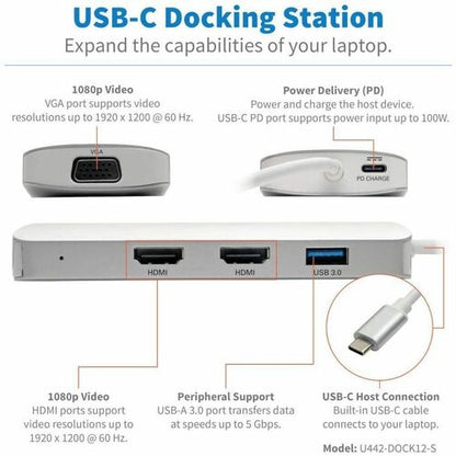 Station d'accueil Tripp Lite par Eaton U442-DOCK12-S