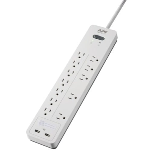 Parasurtenseur APC by Schneider Electric SurgeArrest pour la maison et le bureau, 12 prises