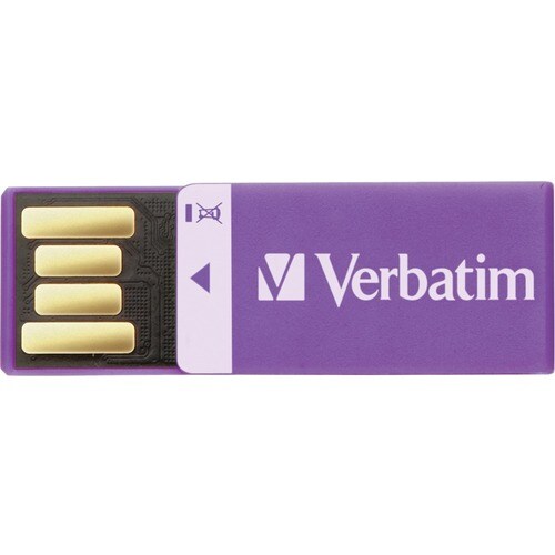 16GB CLIP-IT USB FLASH DRIVE MULTI 10 VIOLET