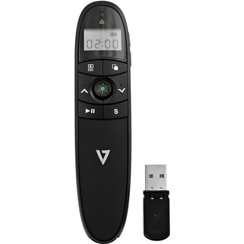 Présentateur laser vert sans fil professionnel V7 - Noir - Laser