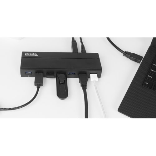 Hub USB 3.0 7 ports Plugable avec adaptateur secteur 36 W - USB 3.0 Type A