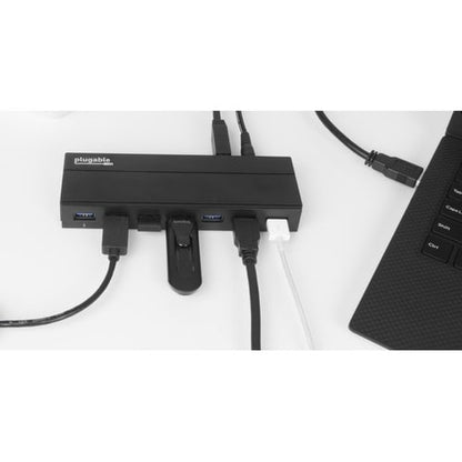 Hub USB 3.0 7 ports Plugable avec adaptateur secteur 36 W - USB 3.0 Type A