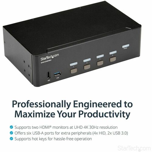 HDMI KVM 4K30 DOUBLE ÉCRAN HDMI KVM 4K30 DOUBLE ÉCRAN