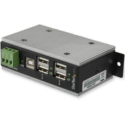 StarTech.com Concentrador USB 2.0 de 4 puertos - Concentrador USB industrial de metal (USB-A a 4 puertos USB)