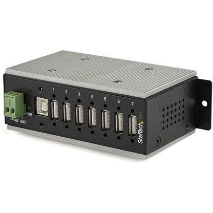 StarTech.com 7 Port USB 2.0 Hub - Metal Industrial USB Hub (USB-A to 7 USB