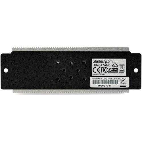 StarTech.com 7 Port USB 2.0 Hub - Metal Industrial USB Hub (USB-A to 7 USB