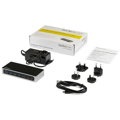 Concentrador USB C de 7 puertos USB-C a 2 puertos C y 5 puertos USB 3.0