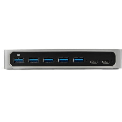 Concentrador USB C de 7 puertos USB-C a 2 puertos C y 5 puertos USB 3.0
