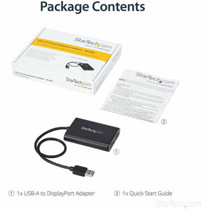 Adaptador USB a DisplayPort dual de StarTech.com