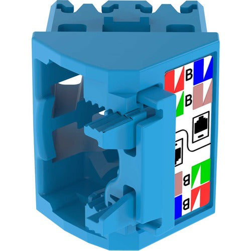 Capuchon de fil coudé à 45° Panduit PanNet pour prise UTP TG Cat 6A