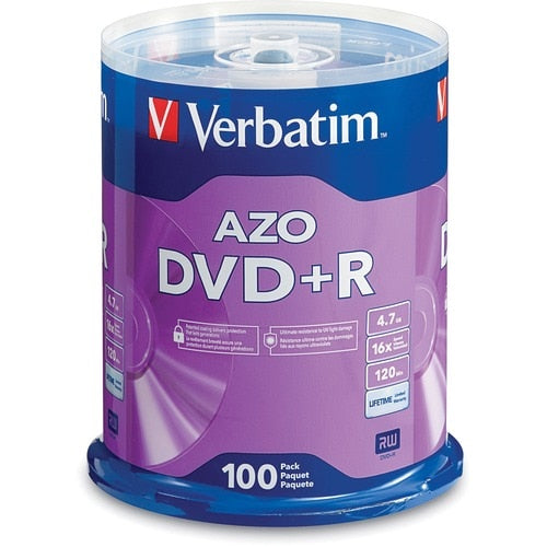 Verbatim 95098 DVD Recordable Media - DVD+R - 16x - 4.70 GB