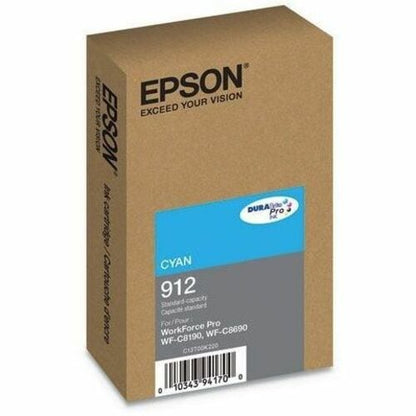 Encre jet d'encre Epson DURABrite Pro 912 Originale à rendement standard C