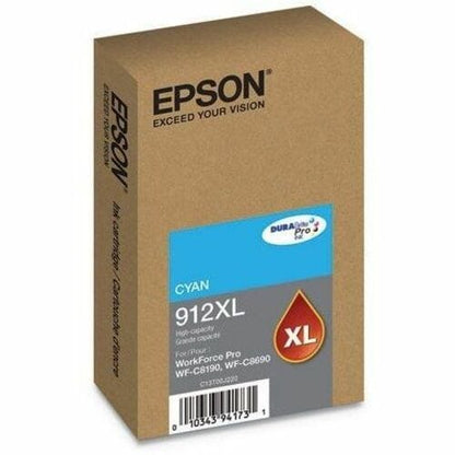 Encre jet d'encre haute capacité d'origine Epson DURABrite Pro 912XL pour voiture