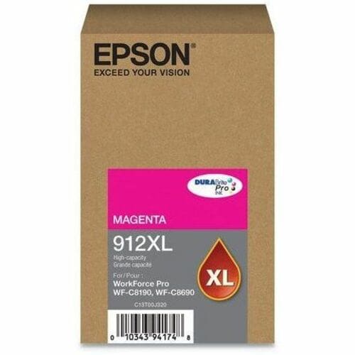 Tinta de inyección de tinta original de alto rendimiento Epson DURABrite Pro 912XL para coche