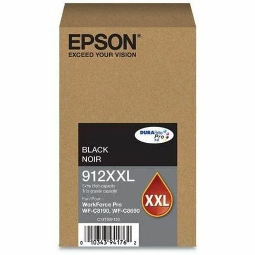 T912 DURABRITE CARTUCHO DE TINTA NEGRO DE TAPA EXTRA ALTA/WF-C8690 WF-C8190
