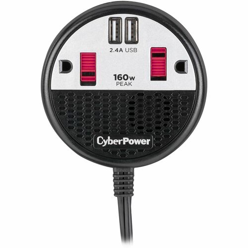 Cyber Power CyberPower CPS160PPB2U 160W Power Inverter - Black/Red - I