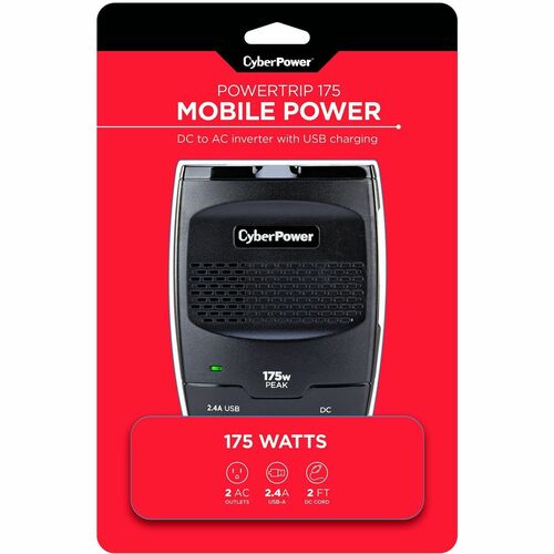 Cyber Power CyberPower CPS175PSU 175W Power Inverter - Black - Input V
