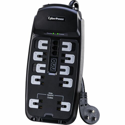 Cyber Power CyberPower Home Office Surge Protection - Black - 10 x NEM