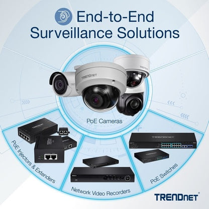 TRENDnet NVR PoE+ H.264/H.265 8 canaux - NVR PoE+ 4K UHD 8 canaux