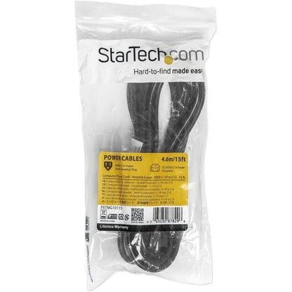 StarTech.com 15ft (4.5m) Hospital Grade Power Cord