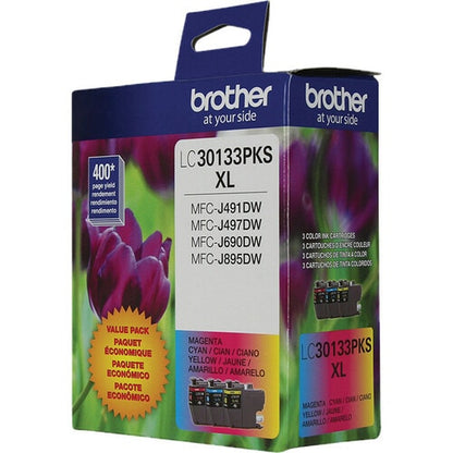 Lot de 3 cartouches d'encre colorées pour imprimantes tout-en-un Brother