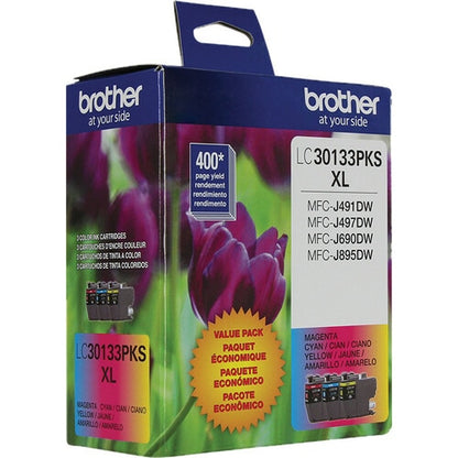 Lot de 3 cartouches d'encre colorées pour imprimantes tout-en-un Brother